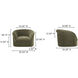 Thora OA Dark Green Lounge Chair