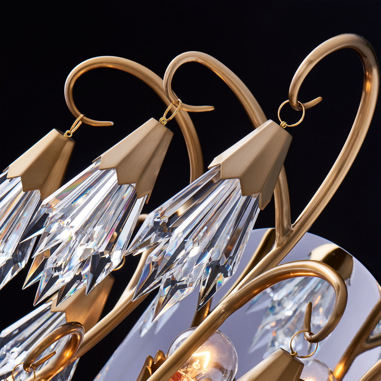 Tulipani Wall Sconce Wall Light in Winter Brass