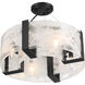 Cloud Break 4 Light 18 inch Coal Semi-Flush Ceiling Light