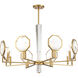 Leighton 8 Light 36 inch Warm Brass Chandelier Ceiling Light