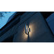 Liam LED 18 inch Painted Nickel Outdoor Wall Sconce