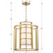 Hulton 6 Light 21 inch Luxe Gold Chandelier Ceiling Light