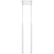 Forest LED 9.5 inch Chrome Chandelier Ceiling Light in 4, 15, Matte White Steel