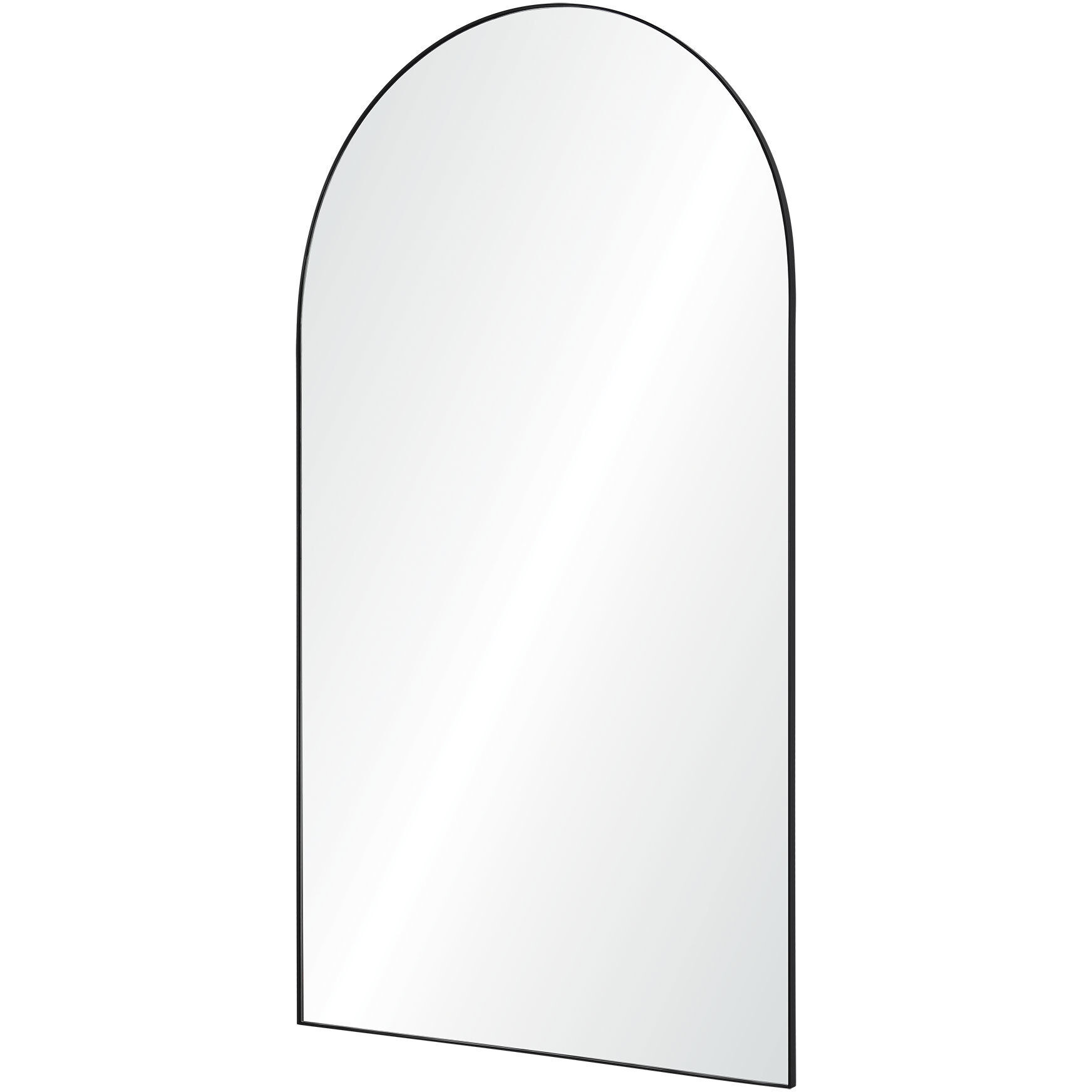 Farida 82 X 46 inch Matte Black Mirror