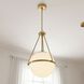 Stella 1 Light 13.25 inch Natural Brass Pendant Ceiling Light