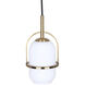 Eve 1 Light 6 inch Gold Pendant Ceiling Light