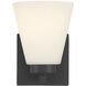 Strayhan 1 Light 5 inch Matte Black Wall Sconce Wall Light