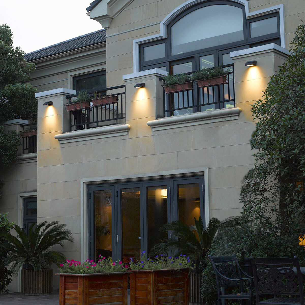 Bravo LED 6 inch Marine Grey Outdoor Wall Mount