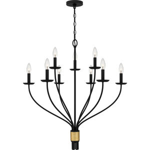 Margaret 9 Light 32 inch Matte Black Chandelier Ceiling Light