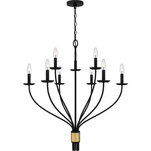 Margaret 9 Light 32 inch Matte Black Chandelier Ceiling Light