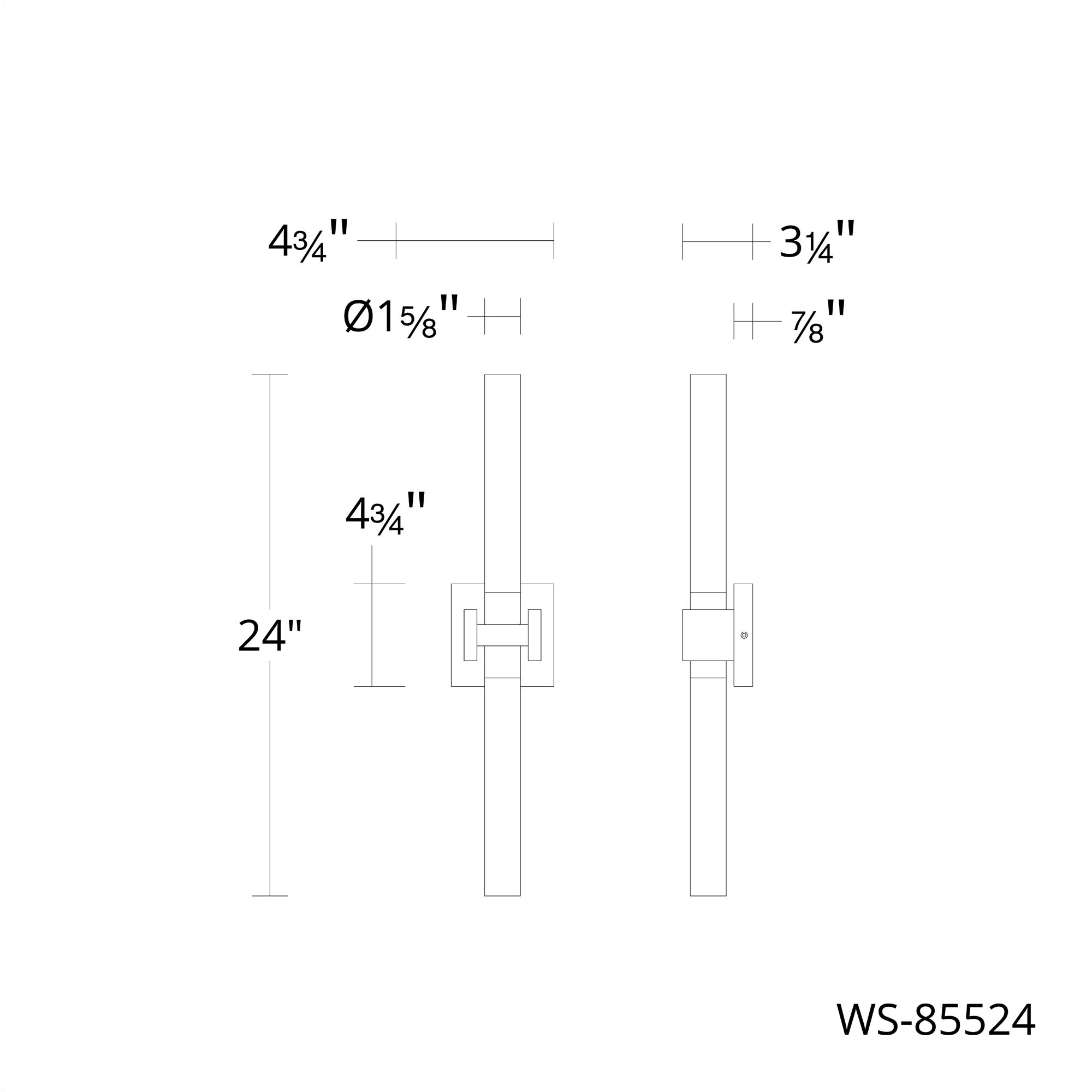 Ripple LED 4.75 inch Brushed Nickel Bath Vanity & Wall Light in 3500K, dweLED