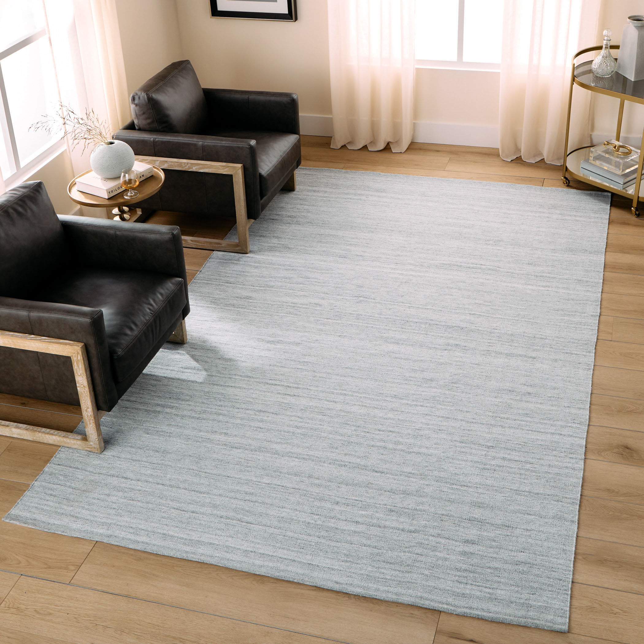Kiran 36 X 24 inch Light Grey Rug in 2 x 3