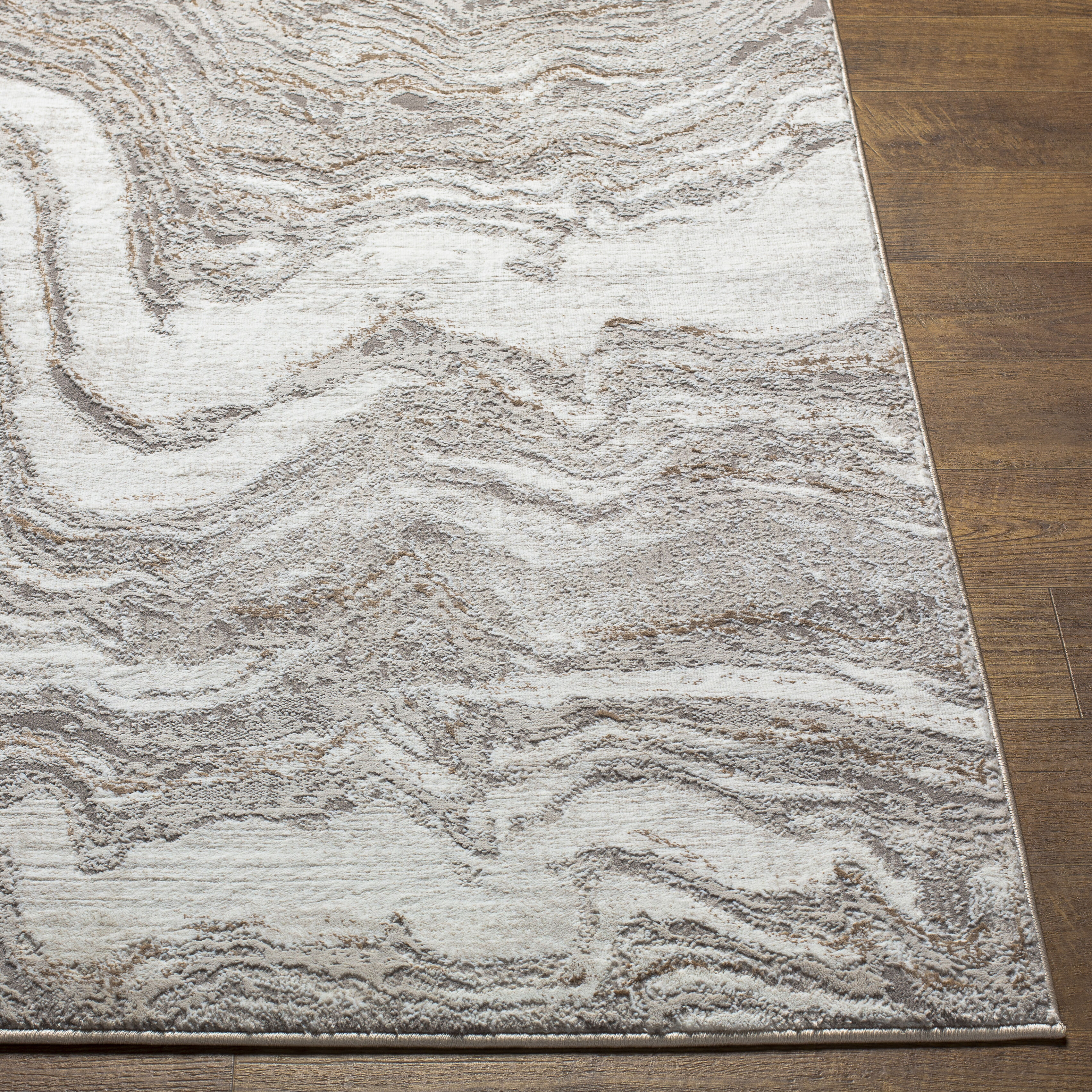 Allegro 84 X 63 inch Taupe Rug, Rectangle