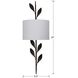 Broche Sconce Wall Light in English Bronze
