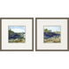 Waterside Blue and Blue and Green and Beige Framed Art