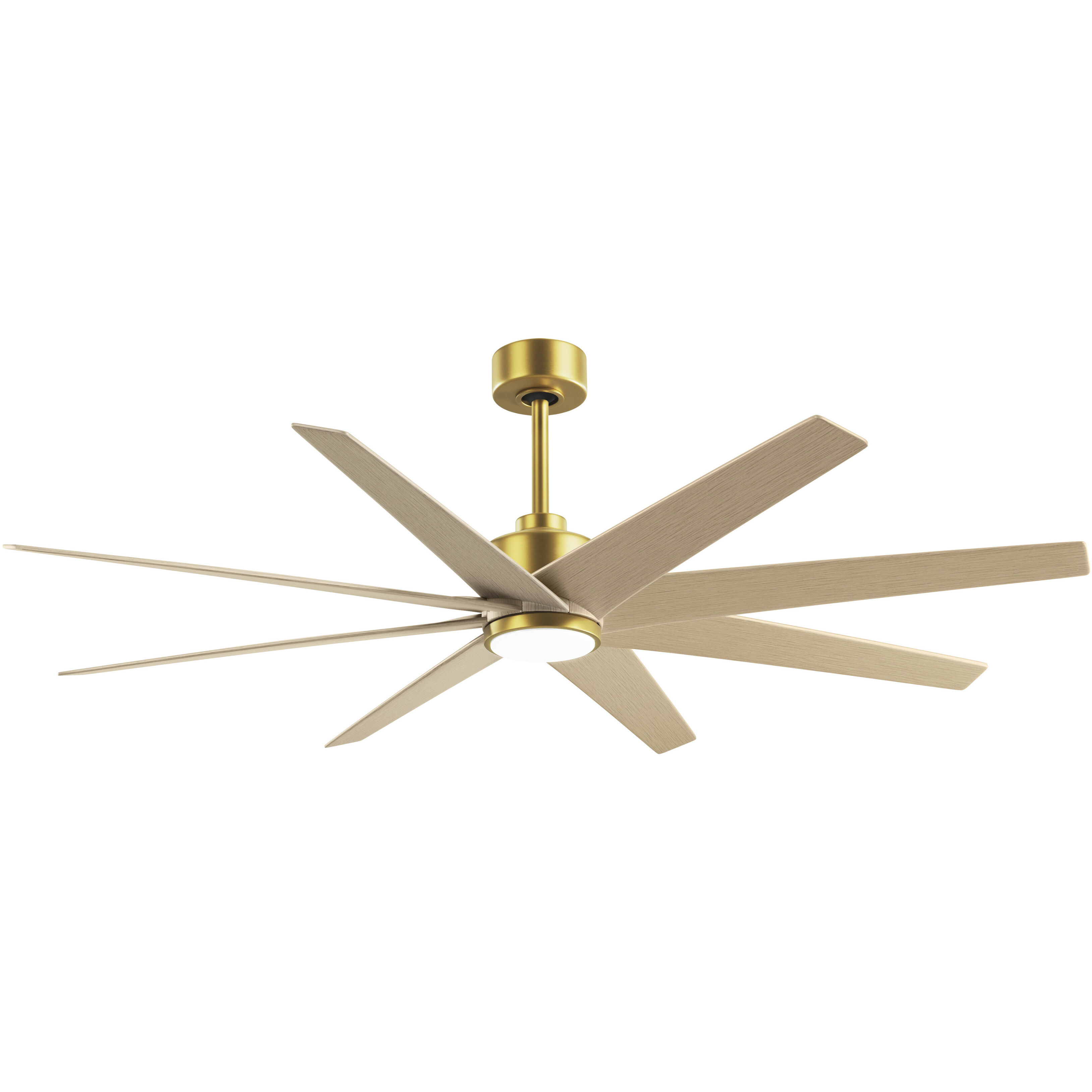 Atlas Ariella - LK 64 inch Brushed Brass with Light Maple Tone Blades Ceiling Fan