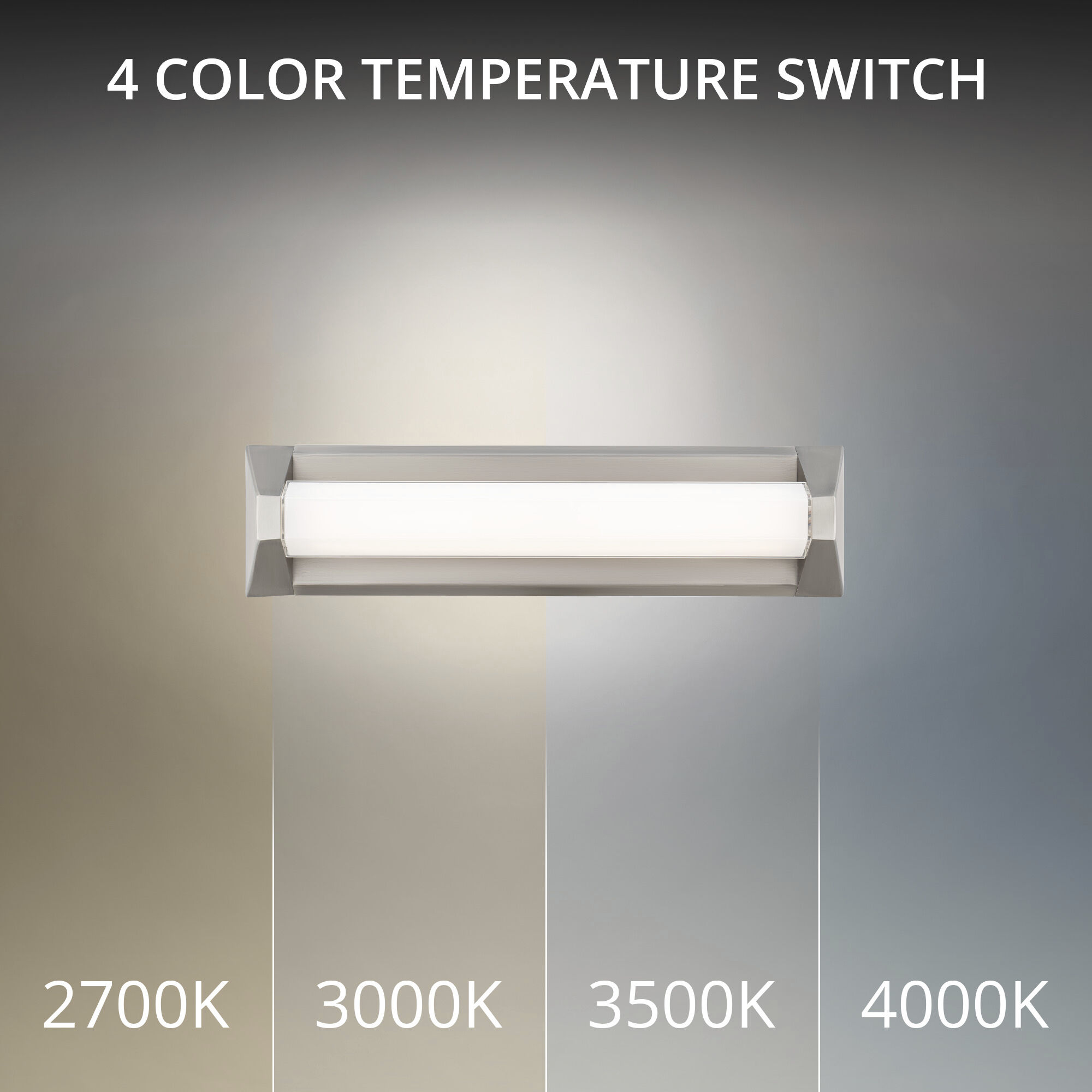 Swale Indoor Wall Lighting in 2700K, Brushed Nickel