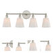 Greenwich 4 Light 28 inch Polished Nickel Bath Vanity Light Wall Light
