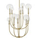 Alchemy 10 Light 30 inch Lacquered Brass Chandelier Ceiling Light