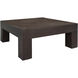 Evander 39.5 X 39.5 inch Rustic Brown Coffee Table