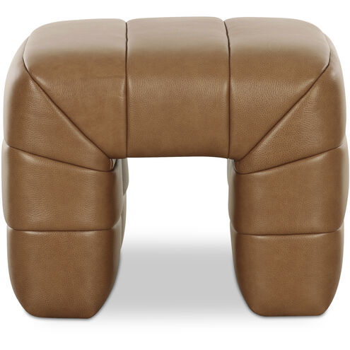 Verity 18 inch Brown Stool in Tan