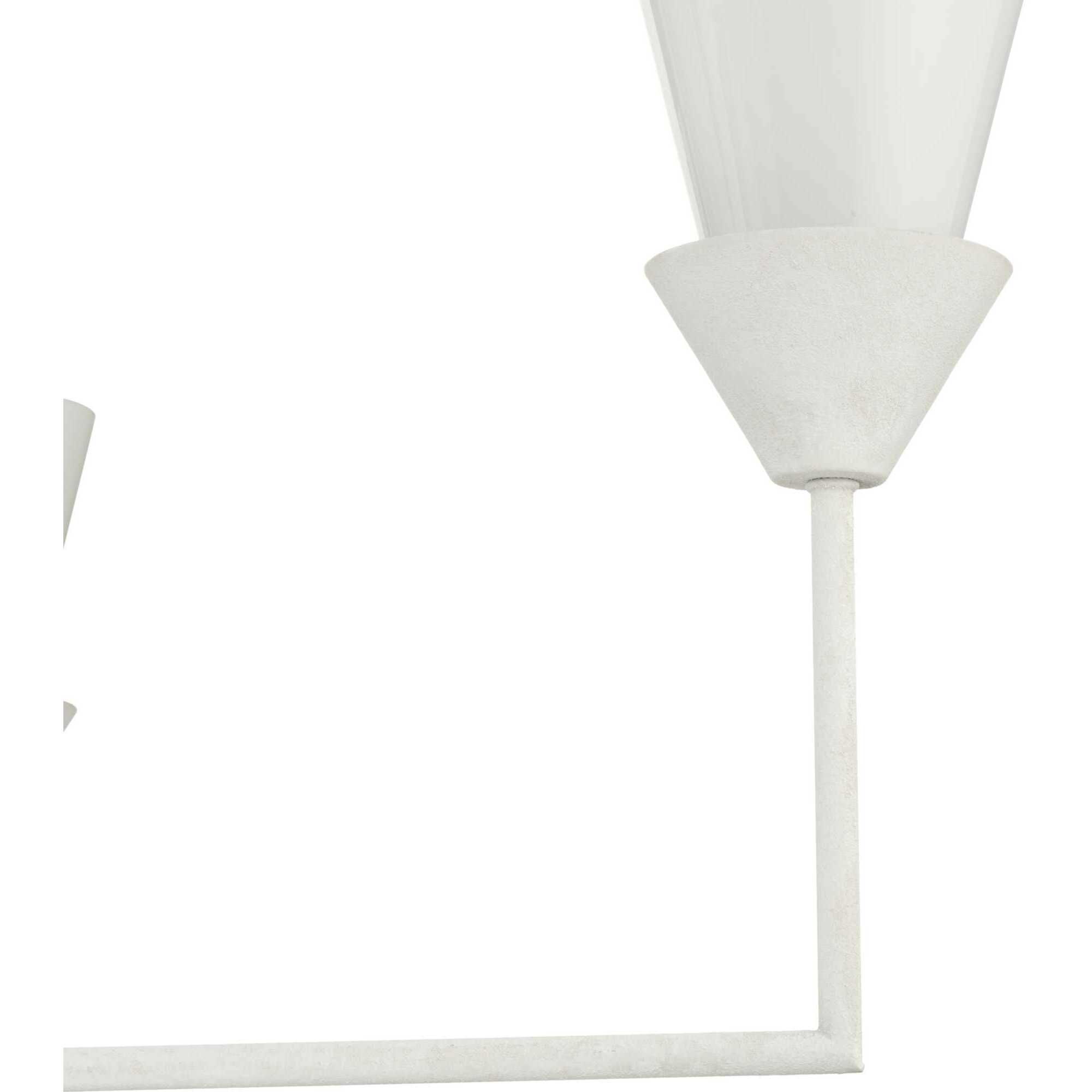 Pinellas 8 Light 40 inch White Plaster Chandelier Ceiling Light, Design Series