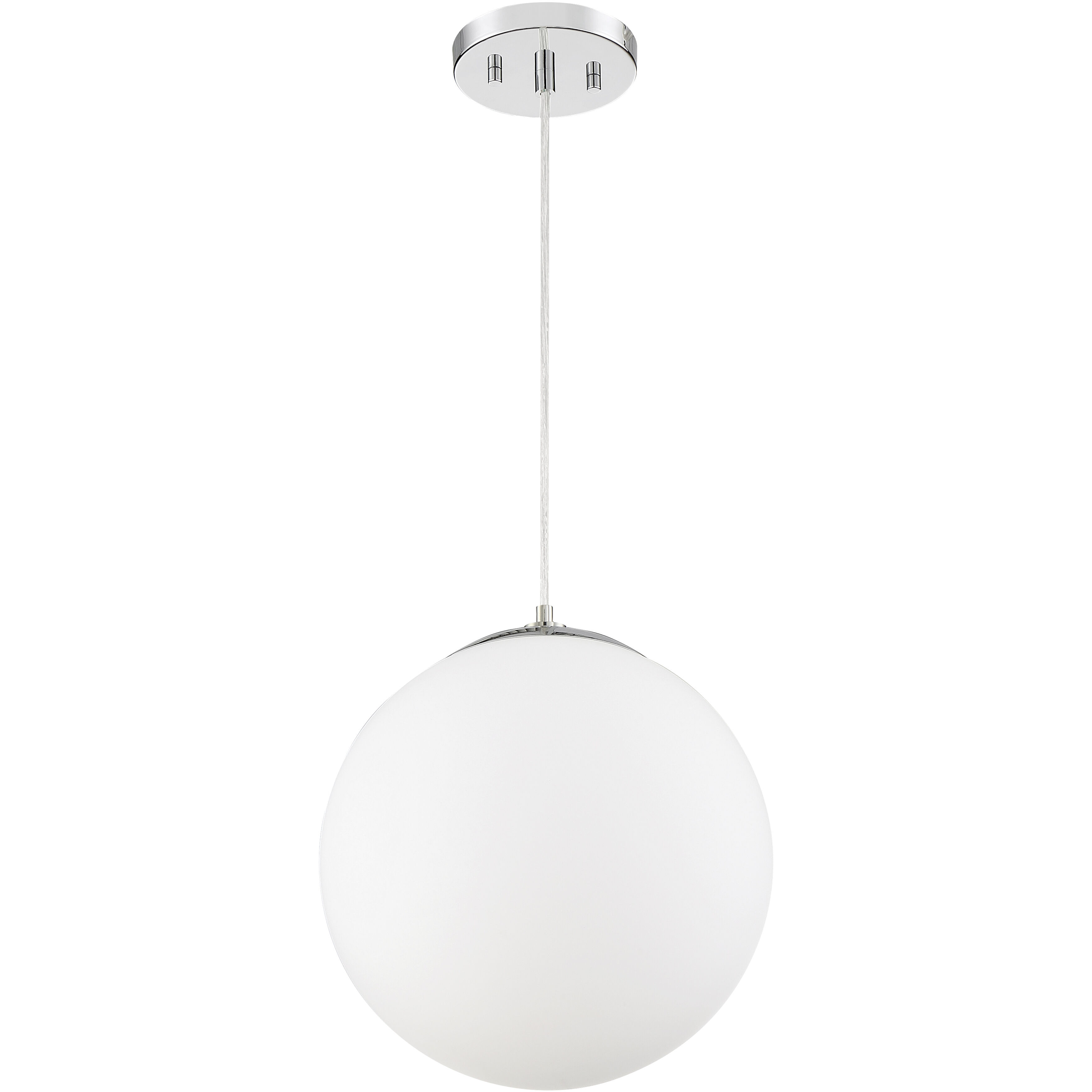 Kelvin 1 Light 12 inch Chrome Pendant Ceiling Light