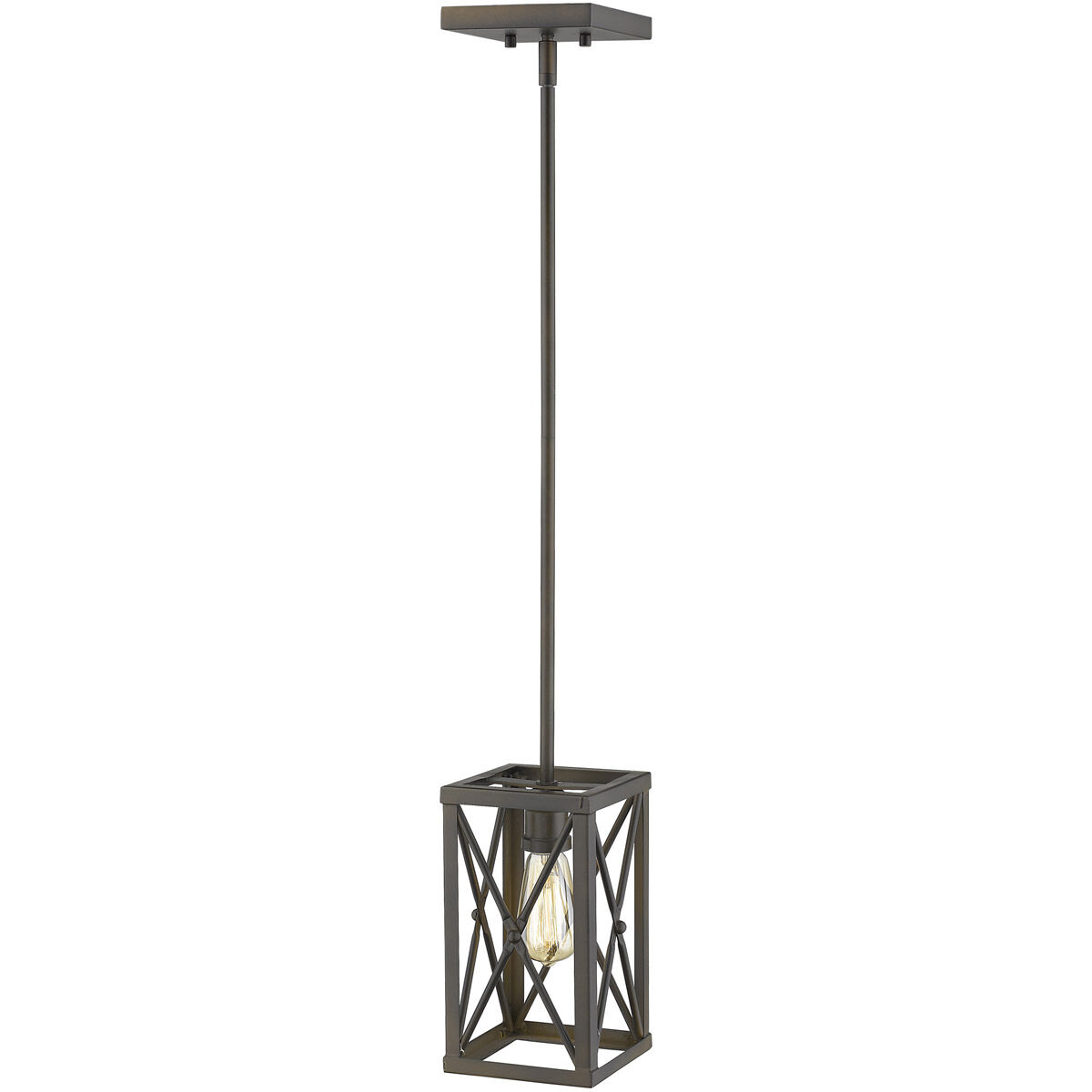 Brooklyn 1 Light 6 inch Oil-Rubbed Bronze Mini-Pendant Ceiling Light