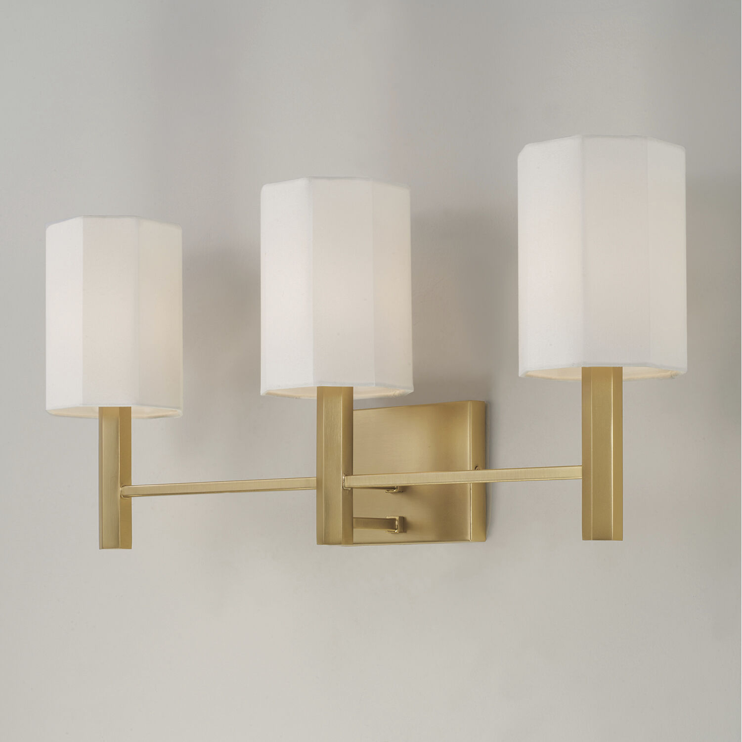 Adrian 3 Light 24.5 inch Aged Brass Vanity Light Wall Light