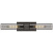 Ballston Urban 2 Light 24 inch Oil Rubbed Bronze Bath Vanity Light Wall Light in Plated Smoke Glass