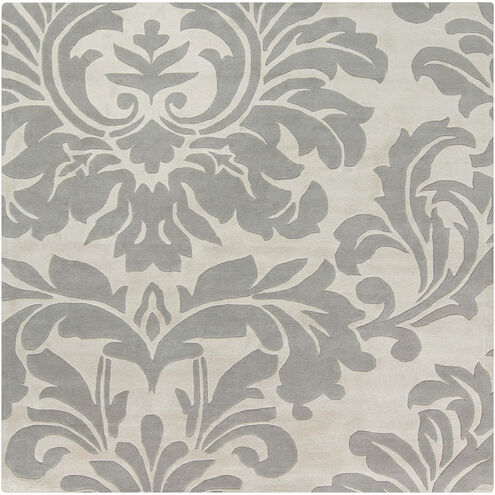 Athena 72 X 72 inch Ivory/Gray Handmade Rug in 6 Ft Square, Wool