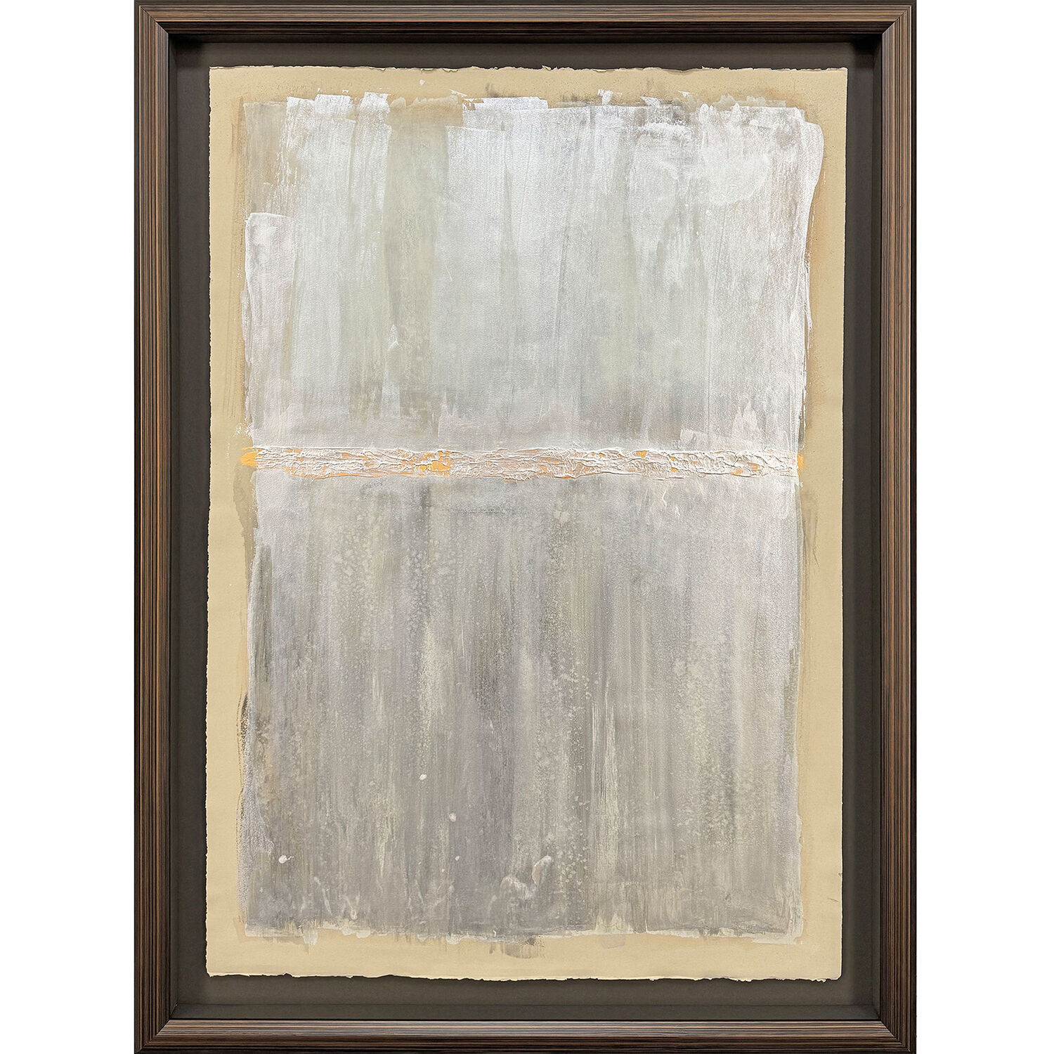 Neutral Bliss Beige and Brown and Metallic Framed Art, The Studio