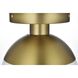 Eclipse 1 Light 8 inch Satin Gold Flush Mount Ceiling Light