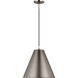 TOB by Thomas O'Brien Gordon 1 Light 15.25 inch Antique Brushed Nickel Pendant Ceiling Light