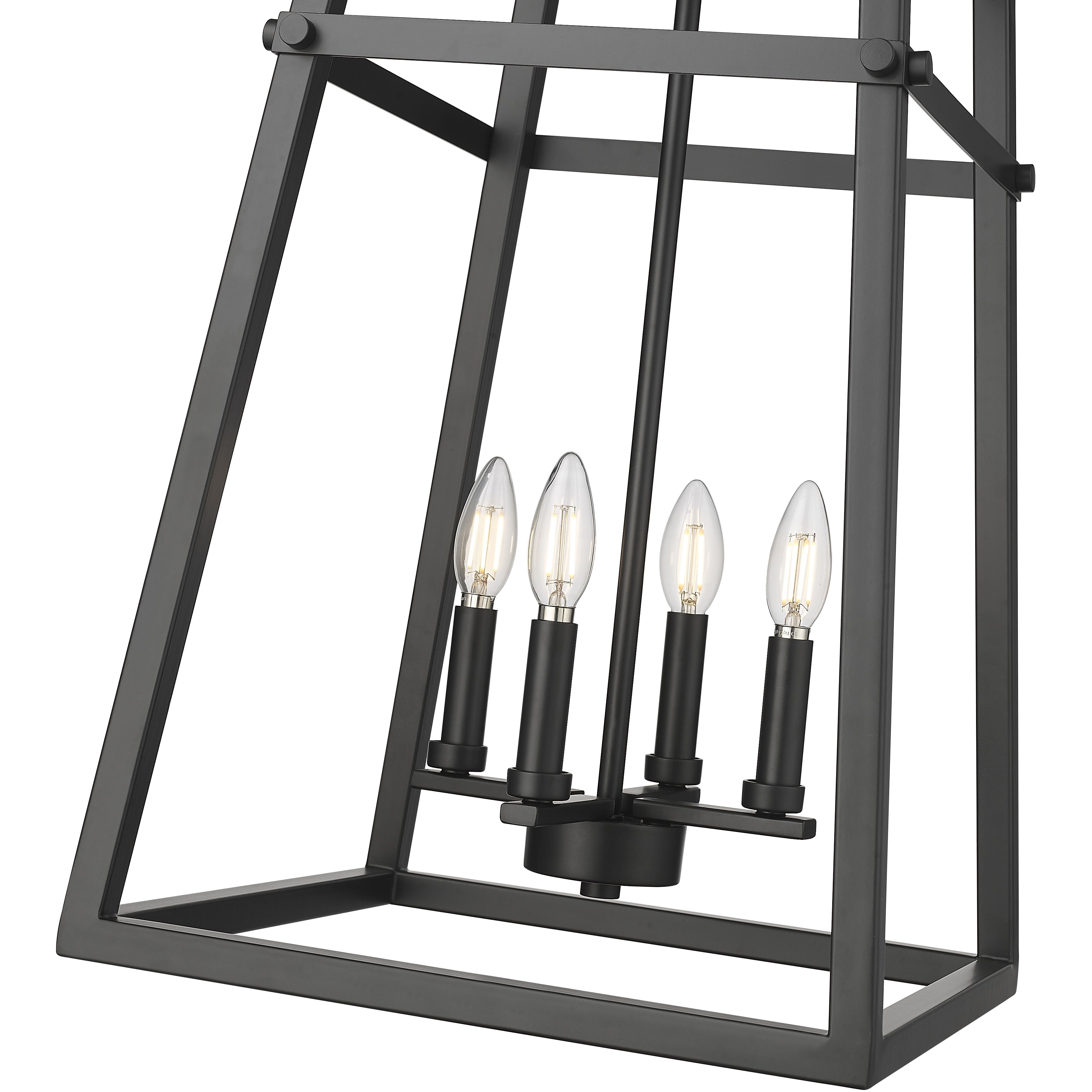 Tellsa 4 Light 15 inch Matte Black Pendant Ceiling Light