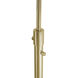 Marilyn 90 inch 9 watt Weathered Brass and Black Arc Floor Lamp Portable Light