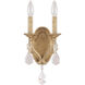 Dudley 2 Light 7 inch Antique Gold Sconce Wall Light