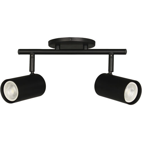 Taylor 2 Light 120 Matte Black Track Light Ceiling Light, Fixed Arm