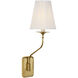 Amber Lewis Knox LED 6 inch Hand-Rubbed Antique Brass Single Sconce Wall Light