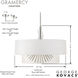 Gramercy 3 Light 21.88 inch Polished Nickel Pendant Ceiling Light