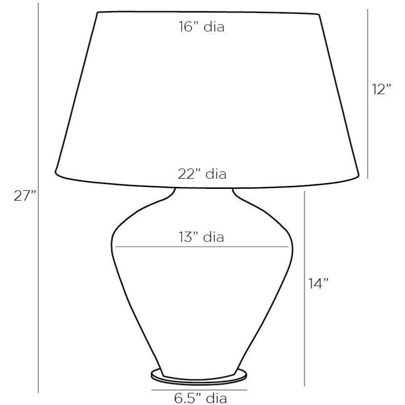 Kara 27 inch Table Lamp Portable Light