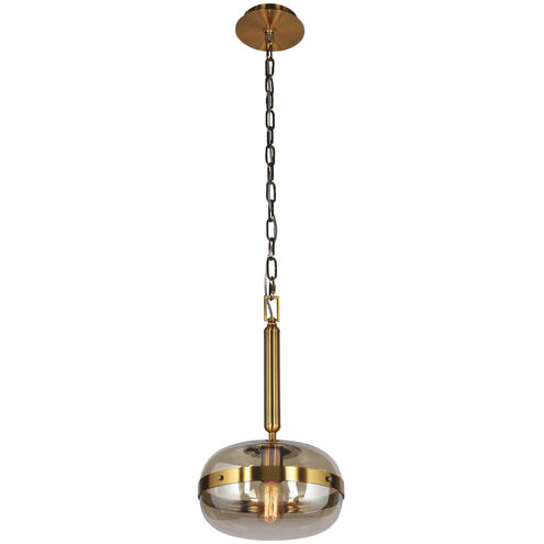Nottingham 1 Light 13.75 inch Brass Pendant Ceiling Light, Medium