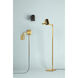 Highgrove 1 Light Aged Brass Plug-in Sconce Wall Light