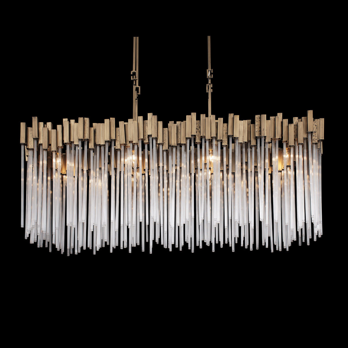 Matrix Linear Pendant Ceiling Light in Havana Gold, 8