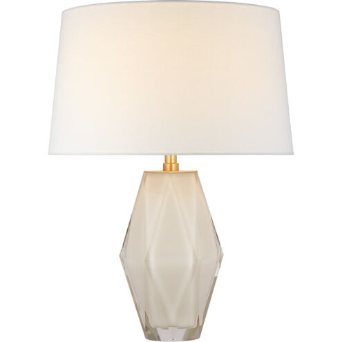 Chapman & Myers Palacios 20.75 inch 15 watt White Glass Table Lamp Portable Light, Medium