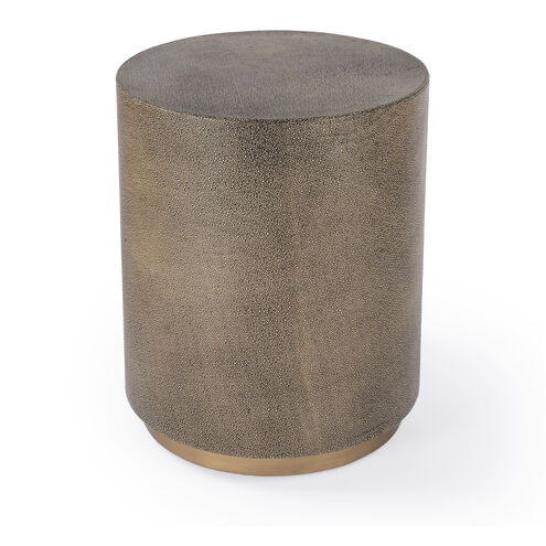 Olenka Round 20"W Side Table in Gold