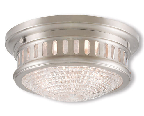 Berwick 2 Light 11 inch Brushed Nickel Flush Mount Ceiling Light