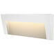 Taper 12v 2.50 watt Satin White Landscape Deck Sconce, Horizontal
