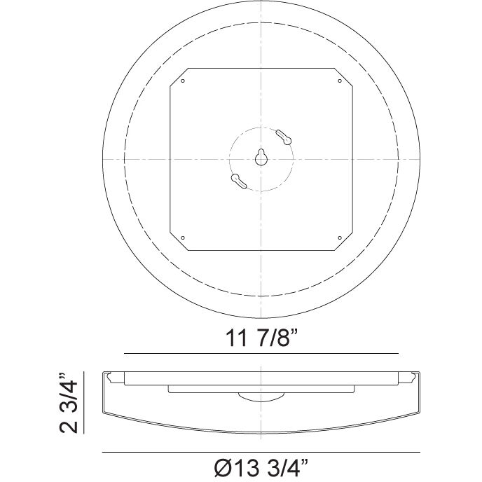 Zelle LED 11 inch White Flush Mount Ceiling Light