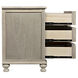 Curved Front Vintage Grey Chest, 3 Drawer